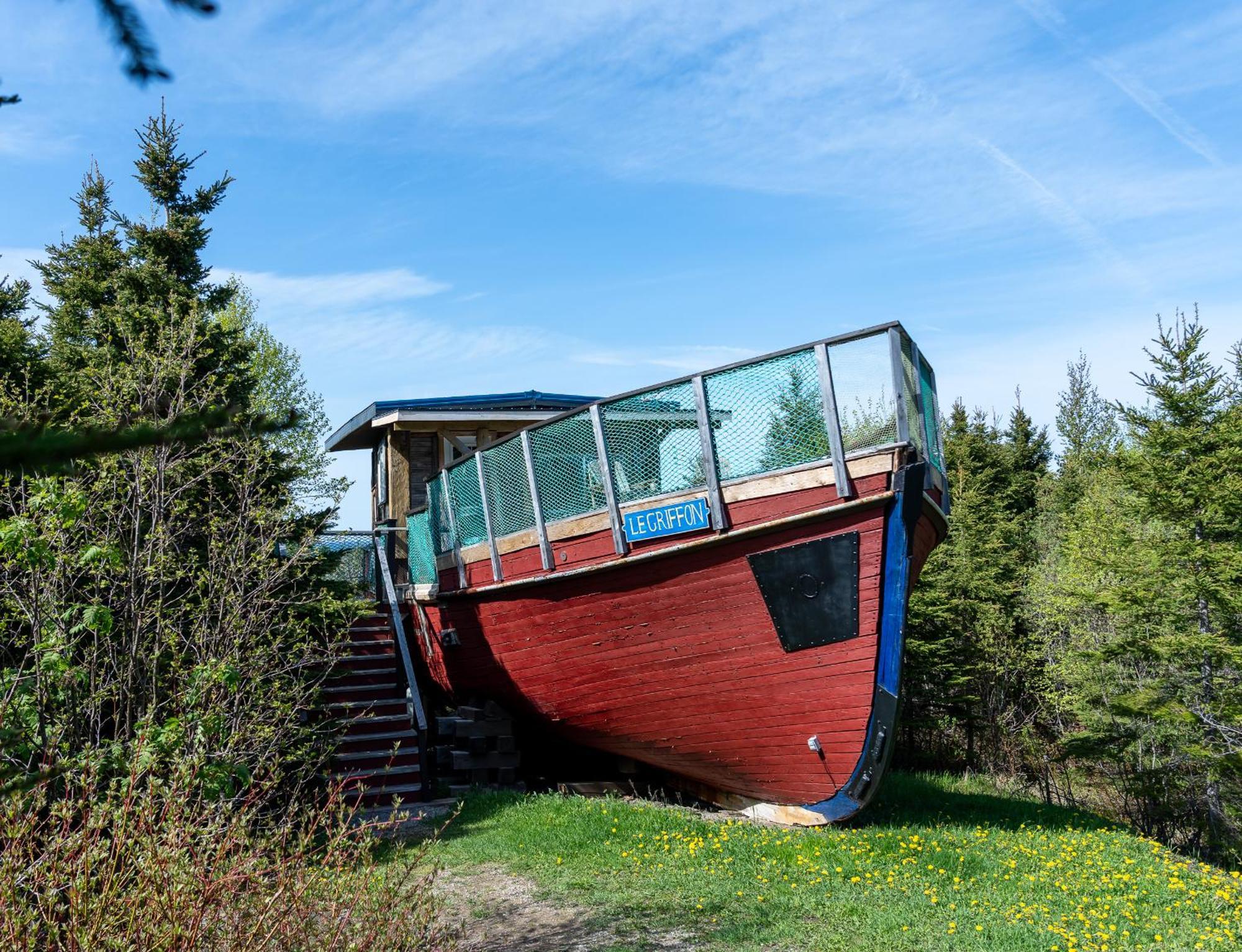 Auberge/Chalet Griffon Aventure L'Anse-au-Griffon Exteriör bild
